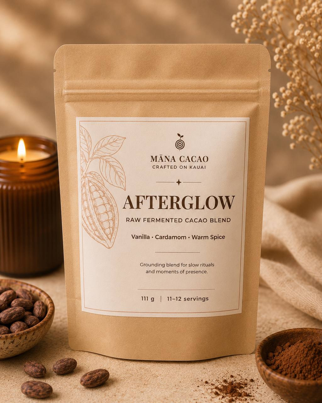 AFTERGLOW 111 g  - Raw Fermented Cacao Blend