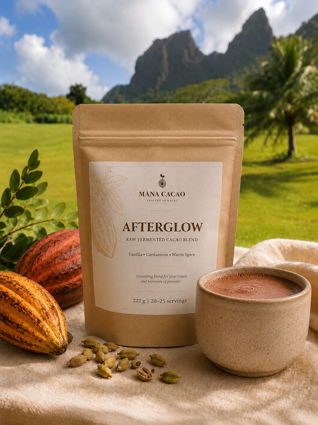 AFTERGLOW 222 g  - Raw Fermented Cacao Blend